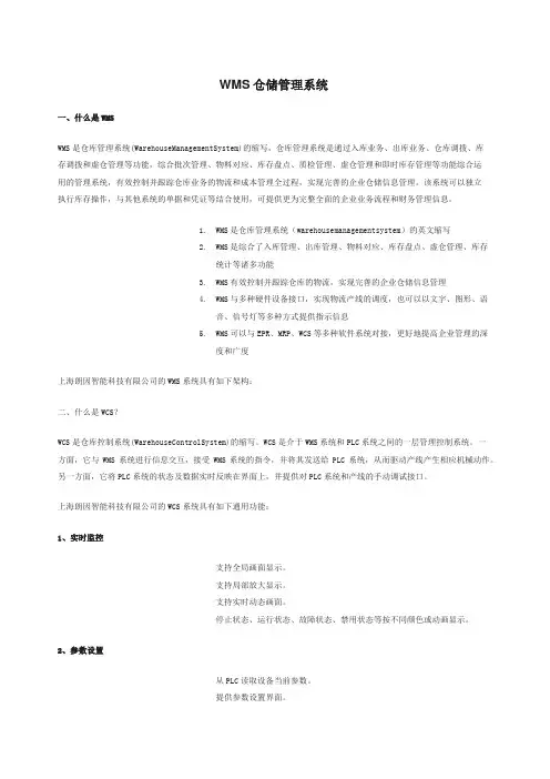 WMS仓储管理系统