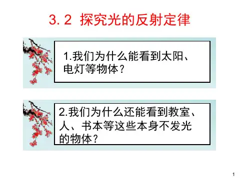 探究光的反射规律(课堂PPT)