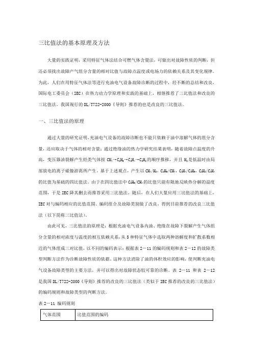 比值法的基本原理及方法