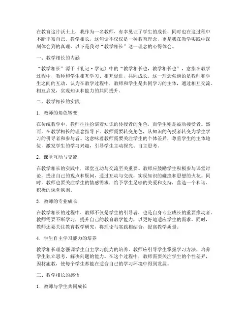 教学相长_心得体会