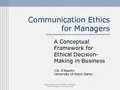 管理沟通教学(英文版4版)教学课件03_Communication Ethics