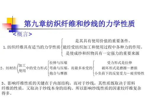 纤维和纱线的力学性质教材