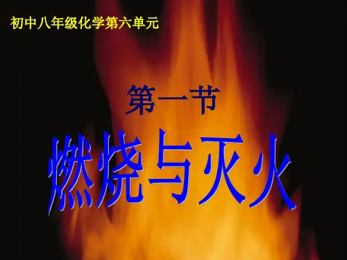 初中八年级化学第六单元第一节《燃烧与灭火》优质PPT课件