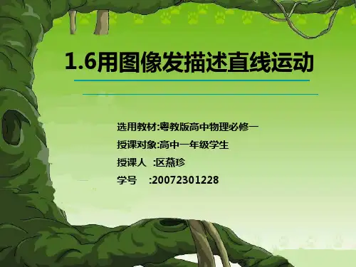 用图像描述直线运动PPT课件