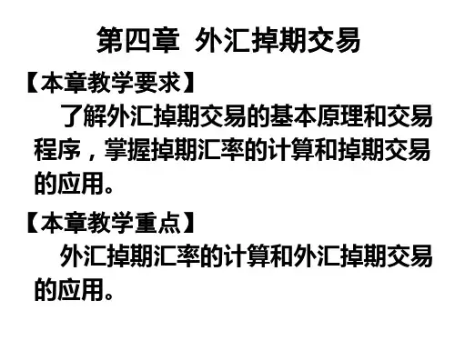 04外汇掉期交易解析