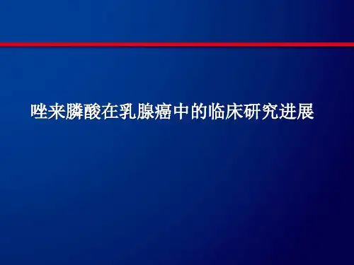 唑来膦酸在乳腺癌中的临床研究进展ppt课件