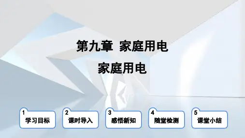 2024年教科版九年级全一册物理第9章家庭用电