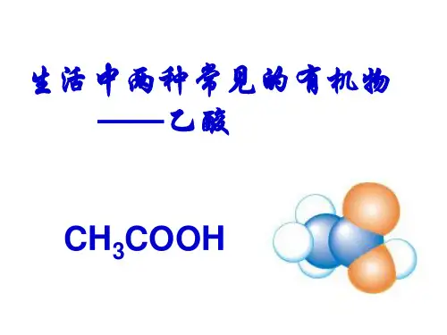 高中化学必修二第三章有机物乙酸