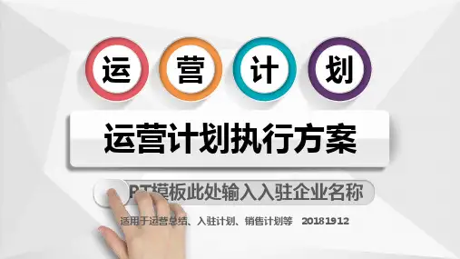 第一季度运营总结ppt