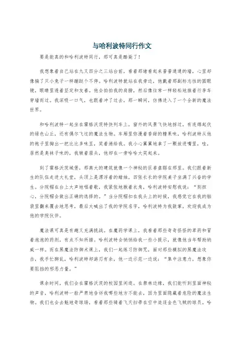 与哈利波特同行作文