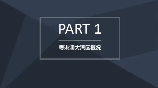 粤港澳大湾区研究及对标分析课件