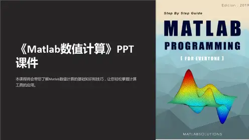 《matlab数值计算》课件