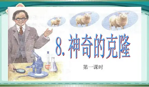 部编苏教版五年级语文下册获奖课件 8.神奇的克隆(第一、二课时)
