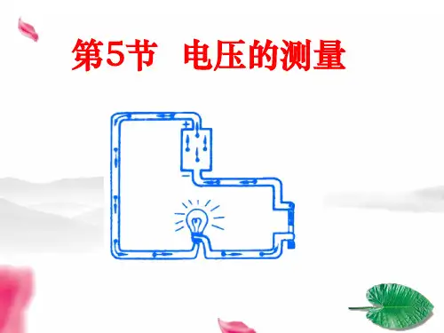 电压的测量ppt课件初中科学浙教版八年级上册