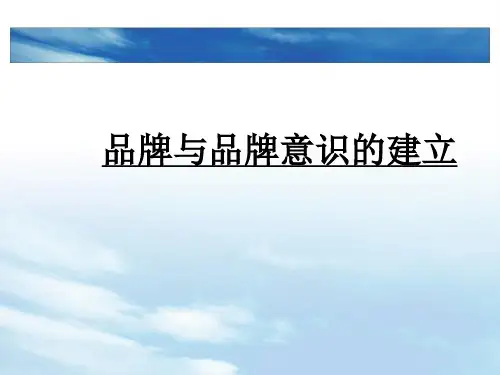建立品牌意识课件