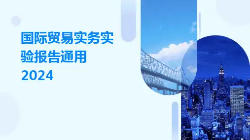 2024版国际贸易实务实验报告通用