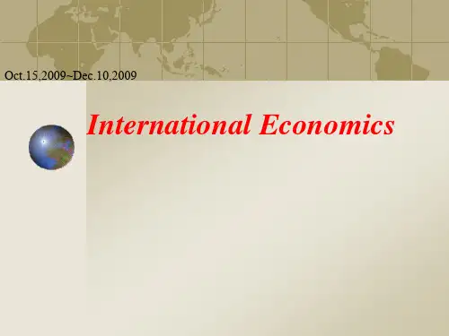 国际经济学全套课件194p(英文版)