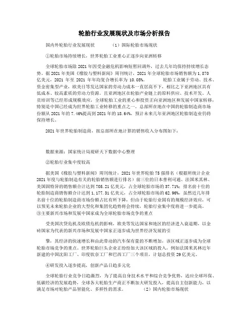 轮胎行业发展现状及市场分析报告