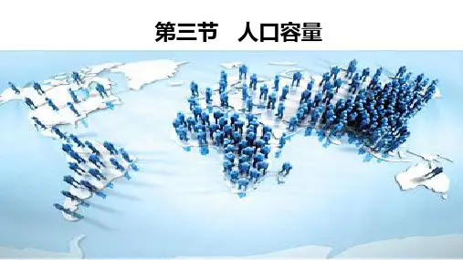 人教版新教材人口容量精美课件1