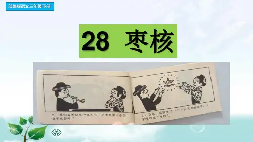 部编版三年级下册语文：第28课《枣核》ppt课件