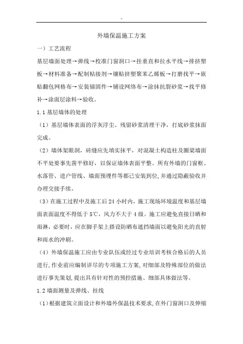 保温板施工工艺标准