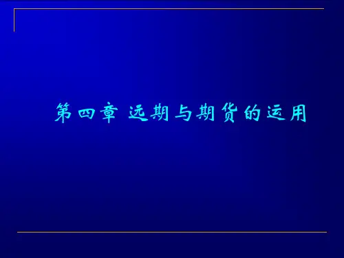 第四章 远期与期货的运用讲解