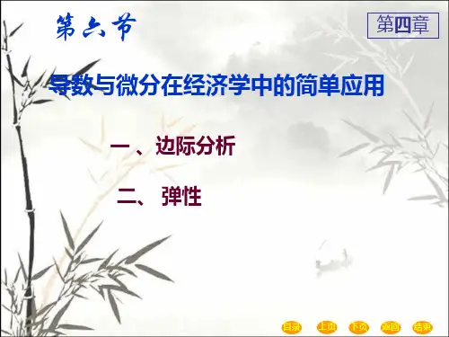 导数在经济学中的应用 PPT课件