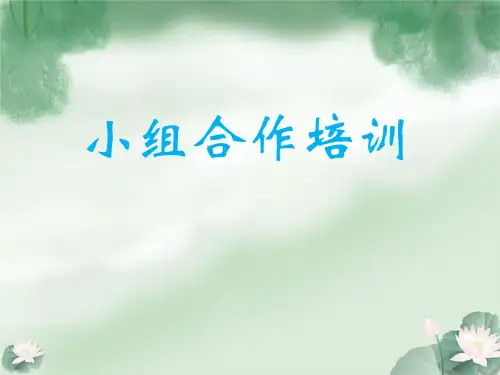小组合作培训课件精选全文