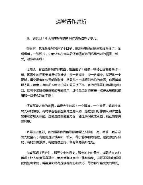 摄影名作赏析