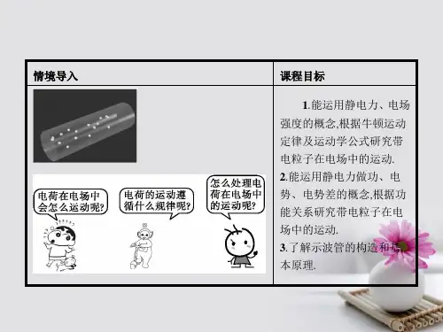 高中物理第一章静电场1.9带电粒子在电场中的运动课件新人教版选修3-1.ppt