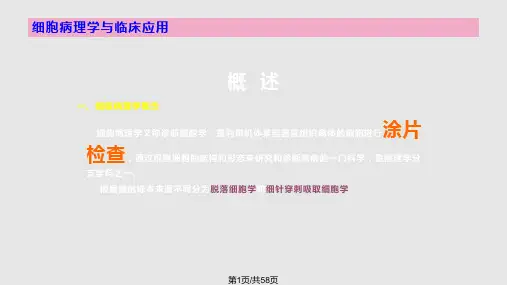 细胞学教学课件PPT课件