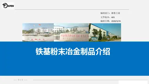 铁基粉末冶金制品介绍