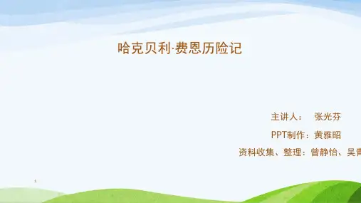 哈克贝利·费恩历险记(课堂PPT)