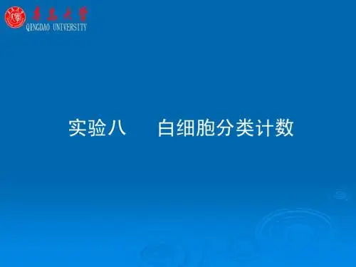 实验八 白细胞分类计数