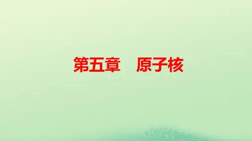 新教材高中物理第五章原子核1原子核的组成pptx课件新人教版选择性必修第三册