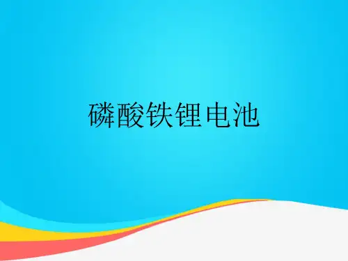 【推荐文档】磷酸铁锂电池PPT