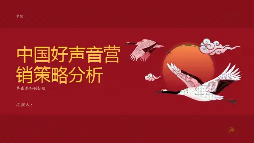 “中国好声音”营销策略分析