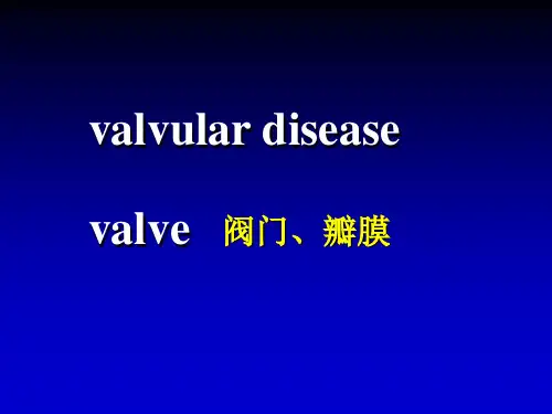 内科学教学资料心瓣膜病