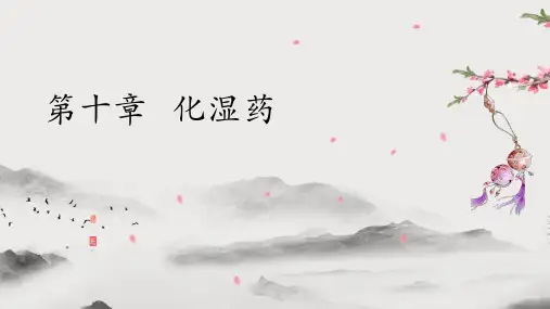化湿药(中药学课件)