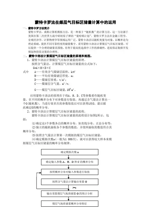 数学地质论文 蒙特卡罗法
