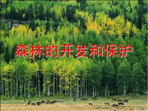 高中地理必修三—2.2森林的开发和保护