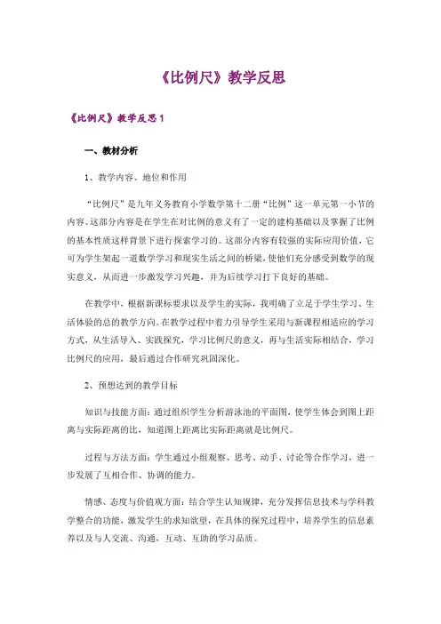 《比例尺》教学反思_2