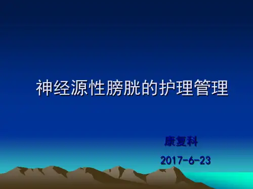神经源性膀胱护理管理