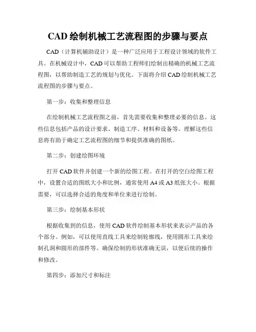 CAD绘制机械工艺流程图的步骤与要点
