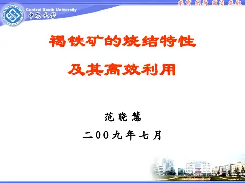 褐铁矿烧结