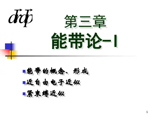 第三章-能带理论-1PPT优秀课件