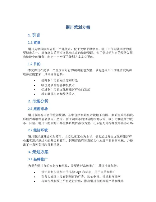 铜川策划方案