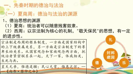 人教部编版高中历史选择性必修国家制度与社会治理《中国古代的法治与教化》完整版课件