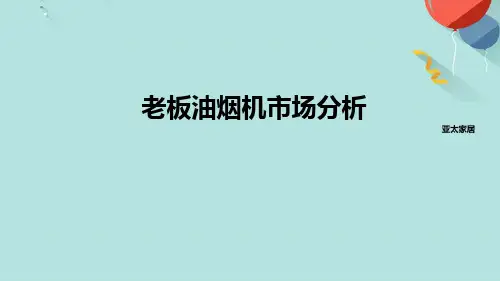 老板油烟机市场分析PPT资料优选版