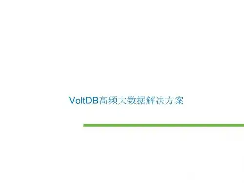 高频大数据解决方案(PPT 29张)
